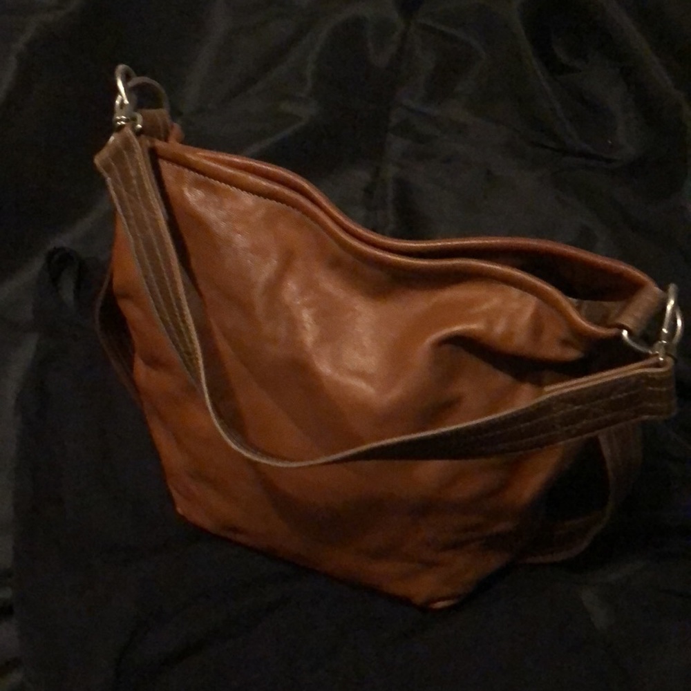 NEW Rough and Tumble  Brown/Pecan Leather Small Hobo